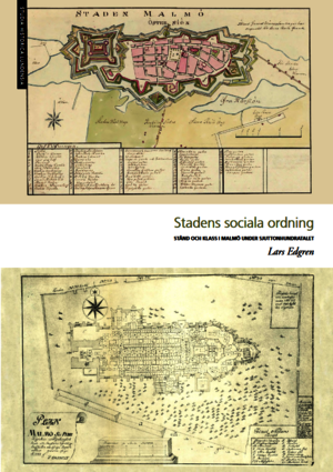 Bokomslag Stadens sociala ordning, två kartor över Malmö